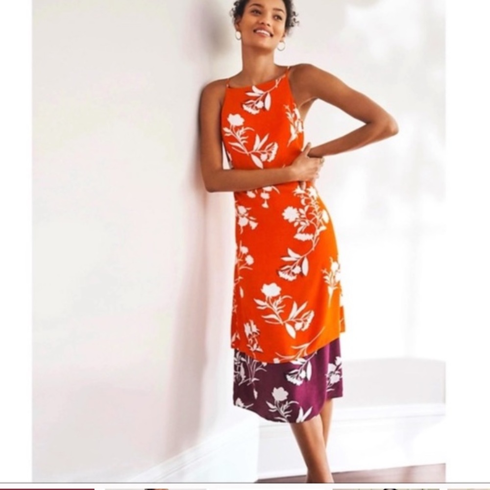 Ann Taylor tiered floral Hawaiian sleeveless dress /NWT/ 8